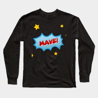 Mave Deltzer Comic Book Style Long Sleeve T-Shirt